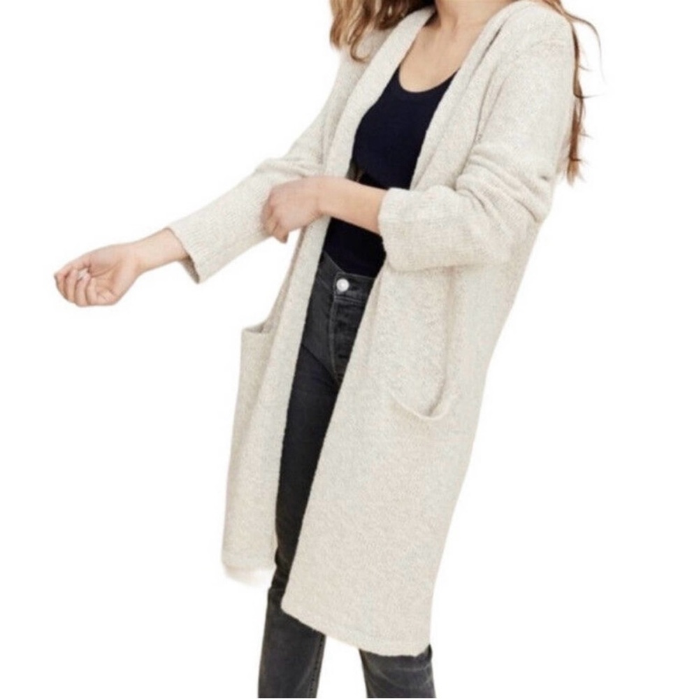 Jenni Kayne Cotton Linen Hooded Sweater Coat